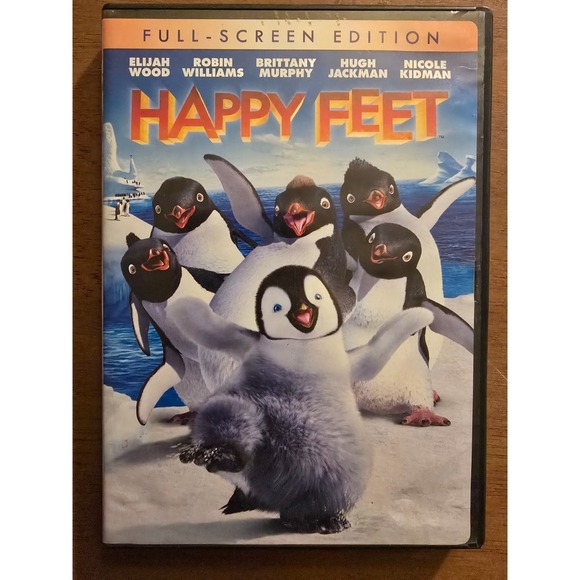 Other - Happy Feet (DVD, 2006), Full Screen Edition, Fair Condition